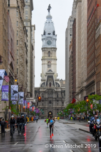 The iconic photo of every Broad Street Run, is the one with City Hall looming behind the leaders. One of the staff used to call it "the money shot."